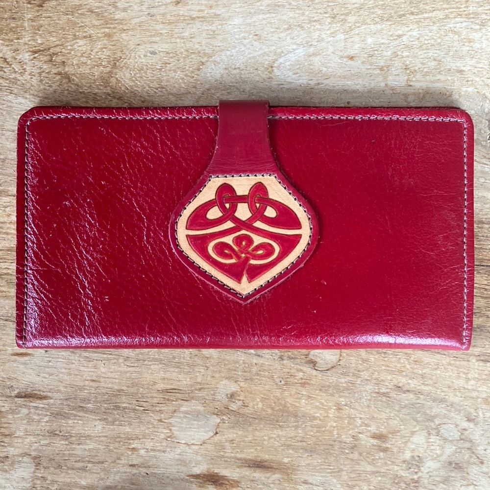 Taylor Leather Wallet Made in Ireland Red